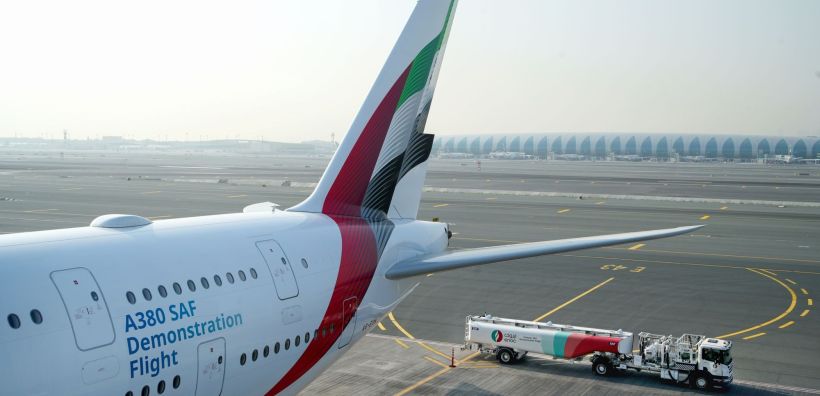 Emirates: Πρώτη δοκιμαστική πτήση με 100% Βιώσιμο Αεροπορικό Καύσιμο σε αεροσκάφος A380