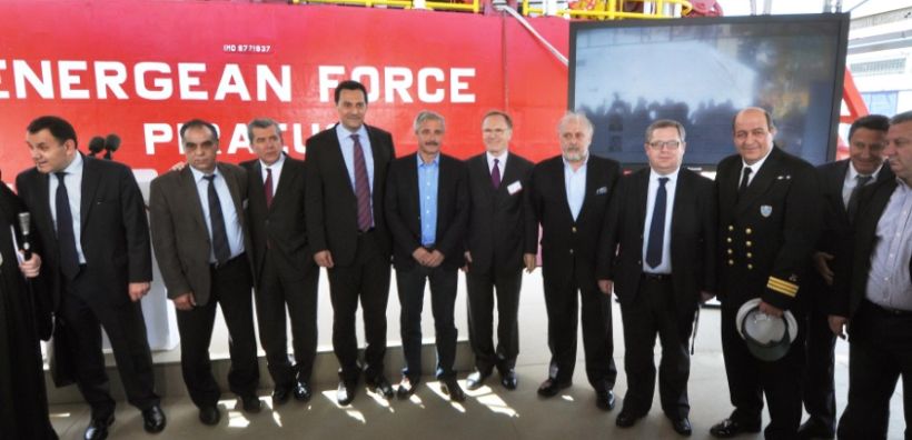 Εγκαινιάστηκε το γεωτρύπανο Energean Force στο Πέραμα