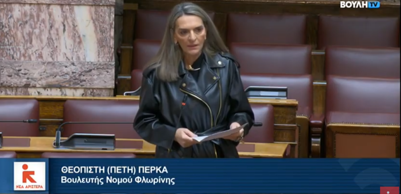 Π. Πέρκα: Η κυβέρνηση δεν προασπίζει τα συμφέροντα του Ελληνικού Δημοσίου στην HELLENiQ ENERGY