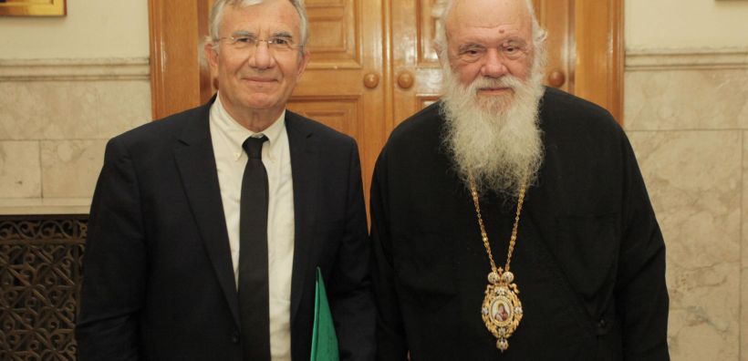 Συνάντηση του Υφ. ΠΕN Γιώργου Δημαρά με τον Αρχιεπίσκοπο Αθηνών και πάσης Ελλάδος, Ιερώνυμο