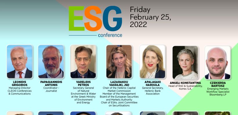 Στις 25 Φεβρουαρίου το ESG CONFERENCE που διοργανώνει η CLEON Conferences & Communications