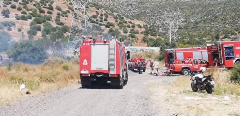 Φωτιά σε υποσταθμό της ΔΕΗ στην Άνω Γλυφάδα