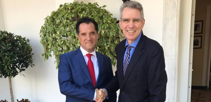 quot;Έχετε την πλήρη υποστήριξη των ΗΠΑquot;, είπε ο Πάιατ στον Άδωνι Γεωργιάδη