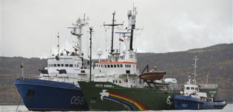 Και οι 30 ακτιβιστές της Greenpeace στη Ρωσία κατηγορούμενοι για πειρατεία