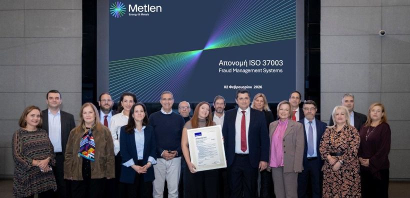 Η METLEN πρωτοπορεί στη διαχείριση των κινδύνων απάτης με πιστοποίηση ISO 37003 από την TÜV NORD Ελλάδας
