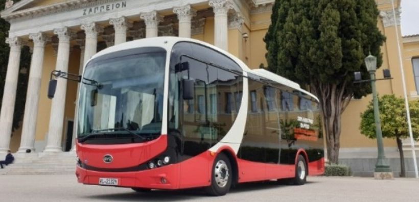 Κινέζικο ηλεκτροκίνητο λεωφορείο στη γραμμή Κυψέλη-Παγκράτι