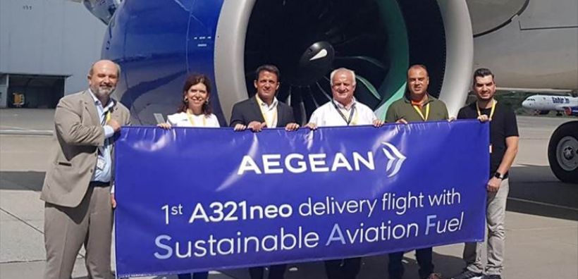 Aegean: Παρέλαβε ένα A321neo – Δοκιμαστική πτήση με βιώσιμα καύσιμα