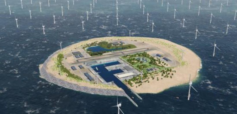 Τεράστιο τεχνητό νησί στη Βόρεια Θάλασσα - Κόμβος για συγκρότημα υπεράκτιων αιολικών με 10000 ανεμογεννήτριες