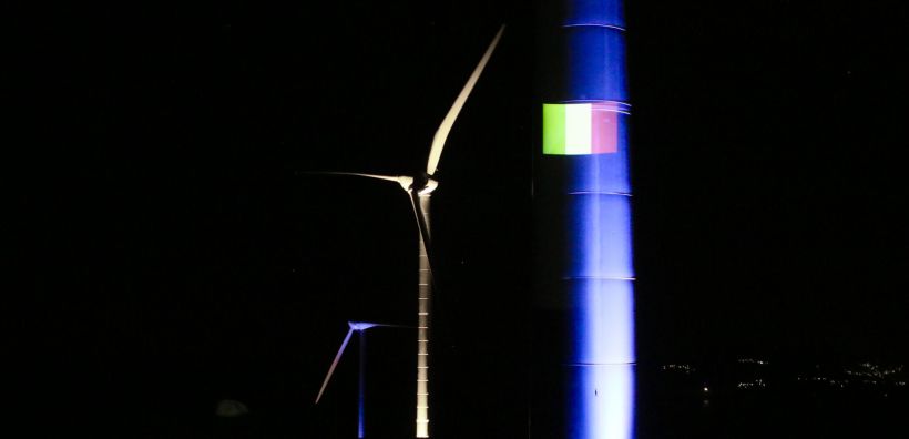 Η ελληνική και η ιταλική σημαία φώτισαν τα πάρκα της Enel Green Power
