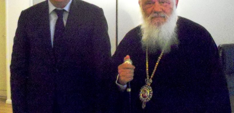 Συνάντηση Στ. Καλαφάτη με τον Αρχιεπίσκοπο Ιερώνυμο