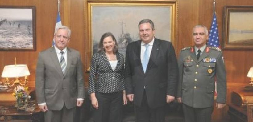 Για άμυνα και ενέργεια συζήτησε ο Καμμένος με τη Νούλαντ