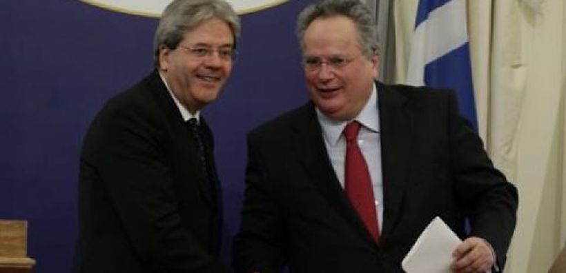 Κοινά ενεργειακά συμφέροντα Ελλάδας-Ιταλίας βλέπουν Κοτζιάς και Τζεντιλόνι