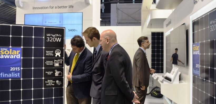 Tο φωτοβολταϊκό πάνελ LG NeON 2 παρουσίασε η LG στην Intersolar Europe
