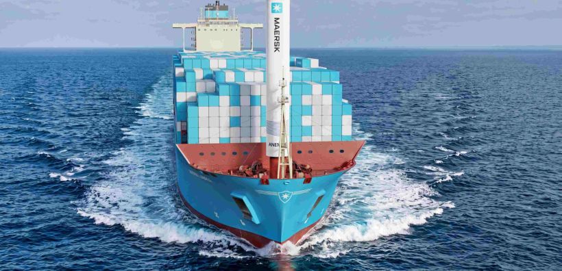 Συνεργασία της Anemoi Marine Technologies και της Maersk για την πρώτη εφαρμογή Rotor Sails σε πλοία μεταφοράς εμπορευματοκιβωτίων