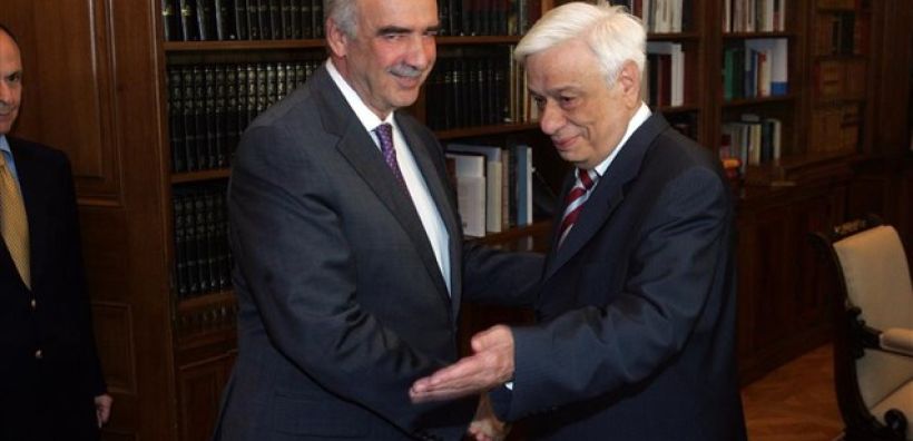 Διερευνητική εντολή έλαβε από τον Πρόεδρο της Δημοκρατίας ο Β. Μεϊμαράκης