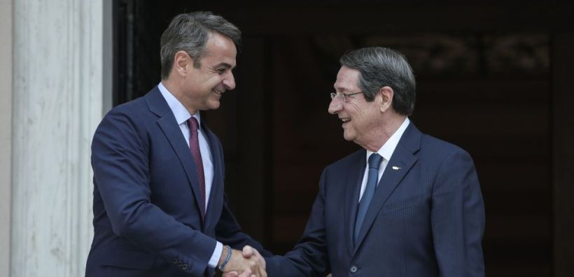 Κοινό ανακοινωθέν Μητσοτάκη – Αναστασιάδη: Να σταματήσει η Τουρκία τις παράνομες ενέργειες