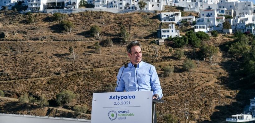 Μητσοτάκης: «Παράθυρο» σε ένα πράσινο μέλλον η Αστυπάλαια - Volkswagen, ΔΕΔΔΗΕ και Δήμος μετράνε ήδη τις πρώτες δράσεις