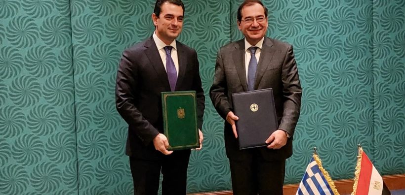 Μνημόνιο Ελλάδας-Αιγύπτου για τη δυνατότητα κατασκευής απευθείας υποθαλάσσιου αγωγού φυσικού αερίου και την εμπορία LNG