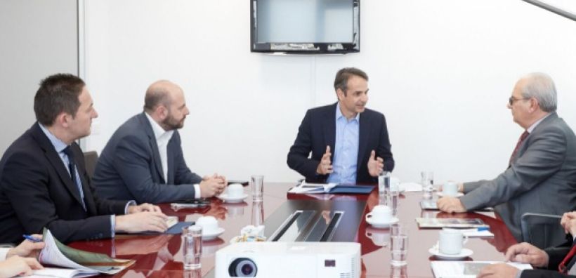 Mε τους Προέδρους ΤΕΕ και ΠΟΜΙΔΑ συναντήθηκε ο Κ. Μητσοτάκης