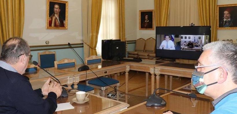Τηλεδιάσκεψη Νίκα - Σκρέκα για το φυσικό αέριο στην Πελοπόννησο