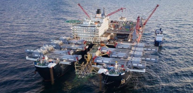 Τα 3/4 του Nord Stream 2 βρίσκονται στον πυθμένα της θάλασσας - Σε προχωρήμενο στάδιο οι υπόλοιπες εργασίες