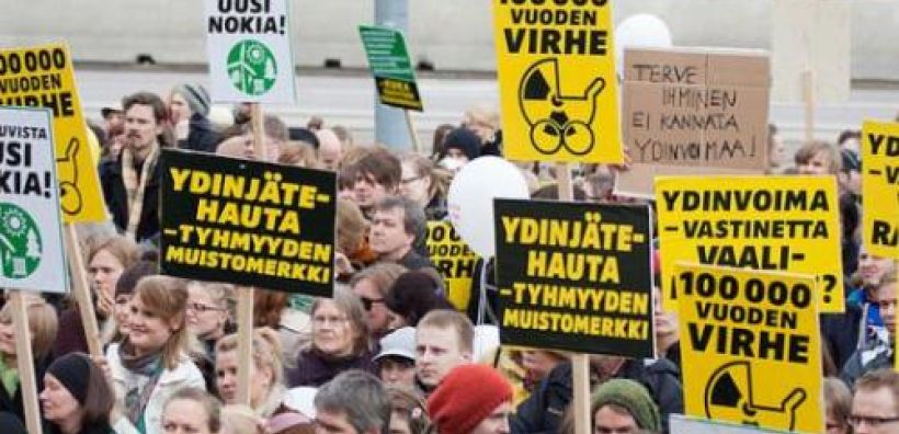 Διαμαρτυρία της Greenpeace για τα πυρηνικά στη Σουηδία