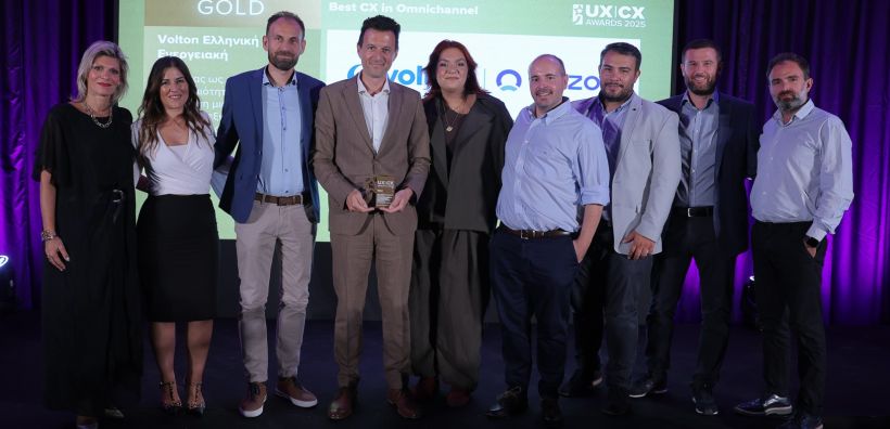 Volton: Gold Βραβείο στα UX | CX Awards 2025 για την κορυφαία Omnichannel Εμπειρία Πελάτη