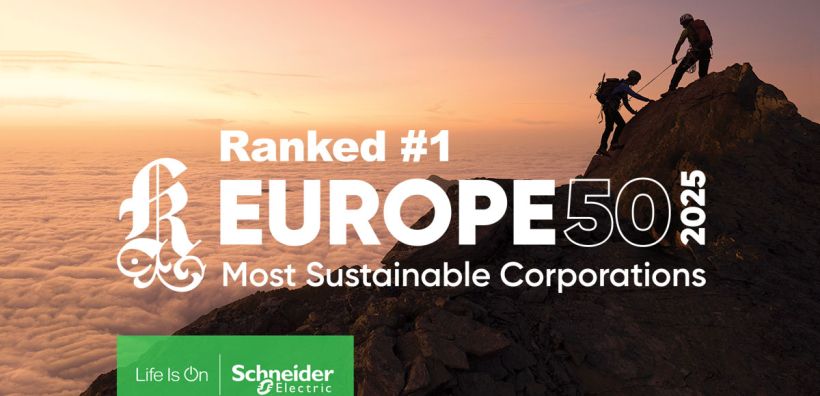 Νέα αναγνώριση για τη Schneider Electric - Η πιο βιώσιμη εταιρεία στην Ευρώπη από την Corporate Knights