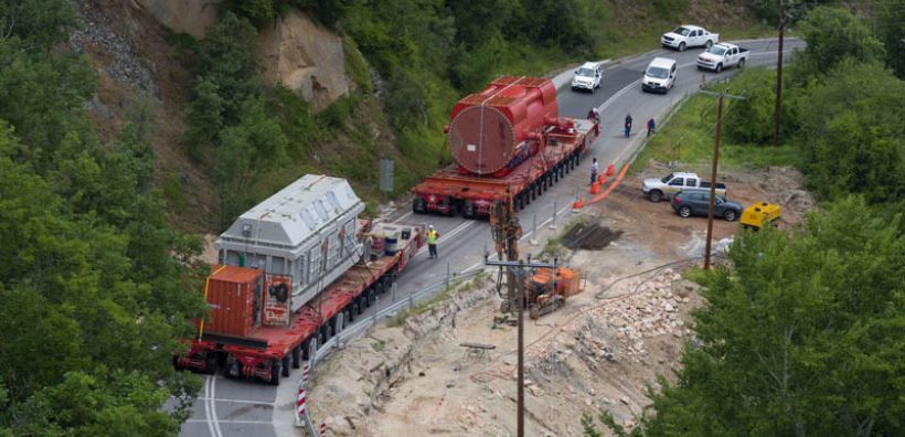 Ξεμπλοκάρει ο εξοπλισμός μαμούθ της 5ης Μονάδας από την Καστανιά