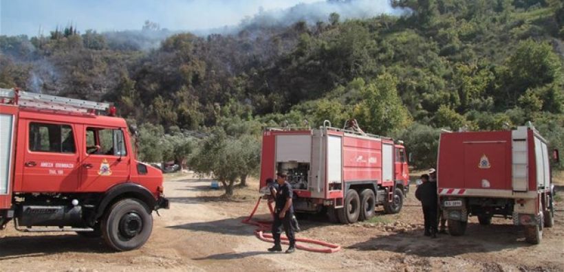 Πυρκαγιά σε αγροτοδασική έκταση στη Μεσσηνία