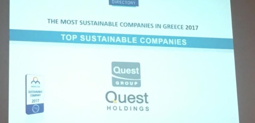 Η Quest Συμμετοχών αναγνωρίζεται ως Top Sustainable Company από το Sustainability Performance Directory