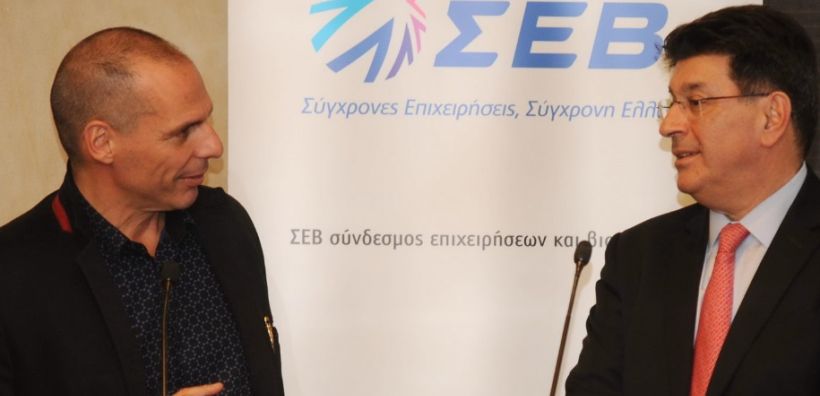 Ο Βαρουφάκης επίσημος ομιλητής στο Γενικό Συμβούλιο του ΣΕΒ