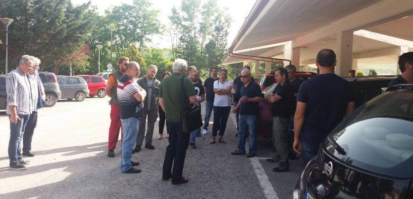 Κινητοποίηση πραγματοποιήθηκε από το ΣΕΕΕΝ για την υπογραφή Συλλογικής Σύμβασης Εργασίας για το έκτακτο προσωπικό της ΔΕΗ Α.Ε