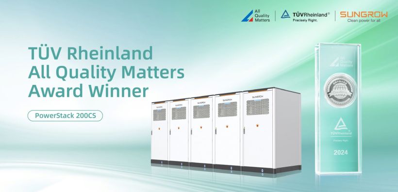 Η Sungrow Κατακτά τη Διάκριση «TÜV Rheinland: All Quality Matters» για το Νέο C&amp;I Σύστημα Αποθήκευσης Ενέργειας, PowerStack 200CS
