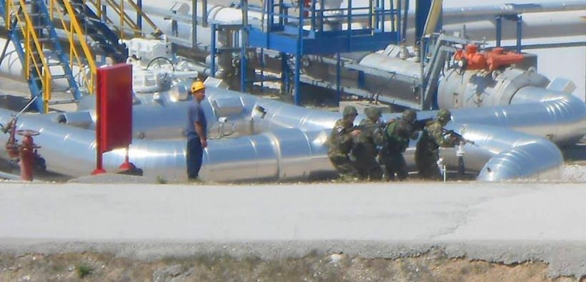 Άσκηση ανακατάληψης σταθμού φυσικού αερίου στο Σιδηρόκαστρο από Εθνοφύλακες