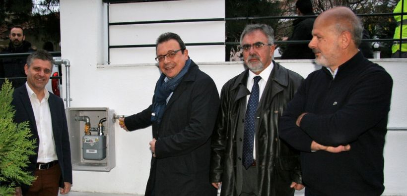 Εγκαινιάστηκε η επέκταση του δικτύου διανομής φυσικού αερίου  στο Πλαγιάρι και τον Τρίλοφο του Δ. Θέρμης