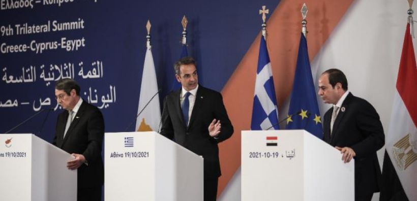 Τριμερής: Το σχήμα Ελλάδας-Κύπρου-Αιγύπτου αποτελεί φάρο σταθερότητας στην Αν. Μεσόγειο - Στην ατζέντα η αγορά ενέργειας και η ηλεκτρική διασύνδεση