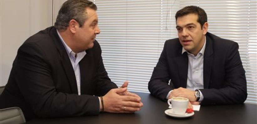 Κυβέρνηση συνεργασίας με τον ΣΥΡΙΖΑ ανακοίνωσε ο Πάνος Καμμένος