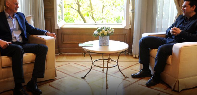 Πράσινη ανάπτυξη, μεταρρυθμίσεις και ευρώ συζήτησαν Τσίπρας-Παπανδρέου