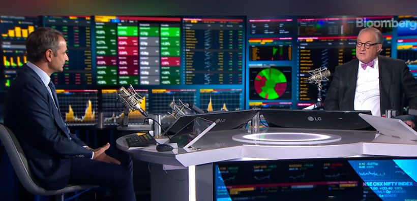 Κ. Μητσοτάκης στο Bloomberg: Μεγάλο ενδιαφέρον για ξένες επενδύσεις στην Ελλάδα
