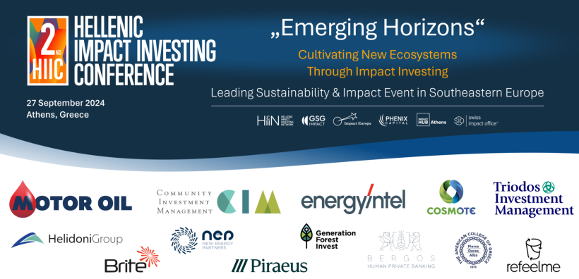 2ο Hellenic Impact Investing Conference - το παγκόσμιο συνέδριο για τις βιώσιμες επενδύσεις