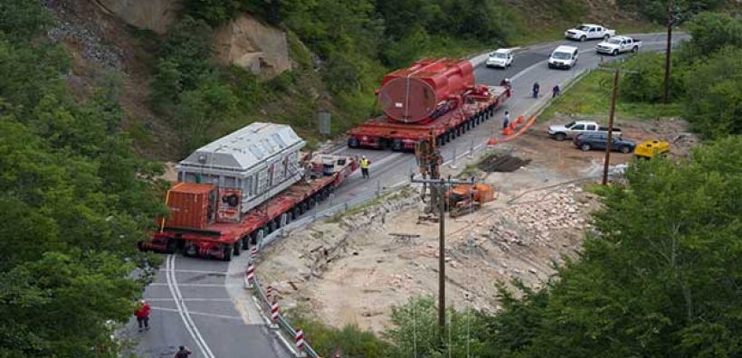 Aναζητείται λύση για διέλευση εξοπλισμού της Πτολεμαΐδας 5: Κλιμάκιο τεχνικών Περιφέρειας και ΤΕΡΝΑ στην Καστανιά