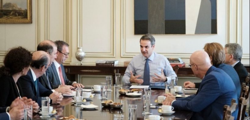 Συνάντηση Μητσοτάκη με τους CEO της Snam, της Enagás και της Fluxys - Ενδιαφέρον για ενεργειακά έργα στη χώρα μας