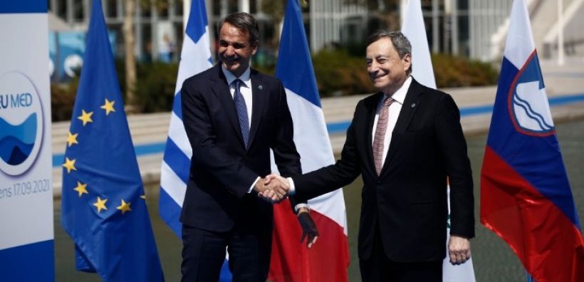 Οι προκλήσεις στη Μεσόγειο και η κλιματική κρίση στο επίκεντρο της συνάντησης Μητσοτάκη-Ντράγκι