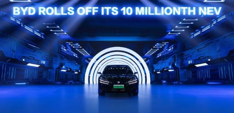 Η BYD γιορτάζει την 30ή επέτειο με την παραγωγή 10.000.000 ηλεκτρικών οχημάτων