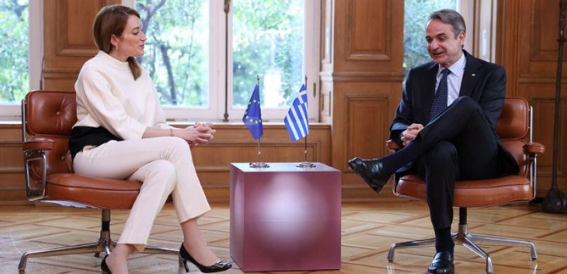 Μητσοτάκης προς Μέτσολα: Ενιαία ευρωπαϊκή αγορά ενέργειας, περισσότερες διασυνδέσεις και έλεγχος της αγοράς από έναν Ευρωπαίο ρυθμιστή να αποκτήσουν προτεραιότητα