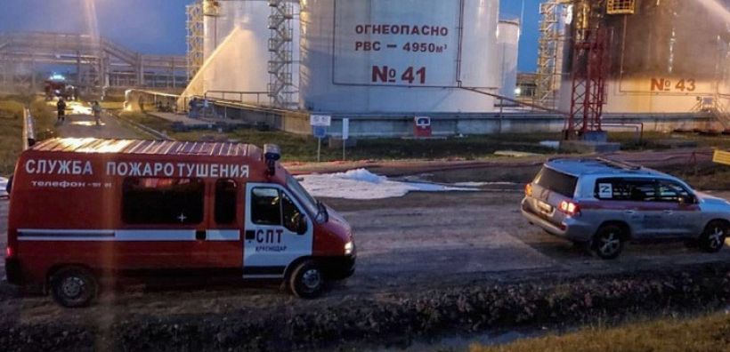 Ρωσία: Πυρκαγιά σε διυλιστήριο στην Κρασνοντάρ 