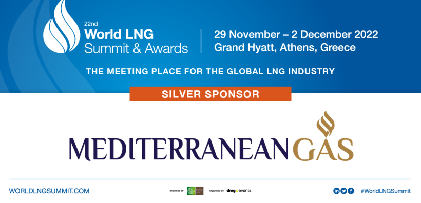 Αργυρός χορηγός του 22ου World LNG Summit & Awards η Mediterranean Gas