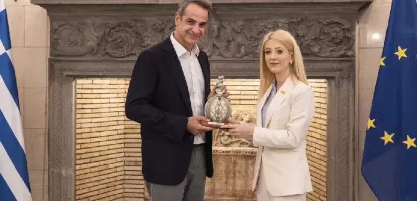 Κυπριακό, Ενέργεια και Αν. Μεσόγειος στη συνάντηση Μητσοτάκη με την πρόεδρο του ΔΗΣΥ Αννίτα Δημητρίου