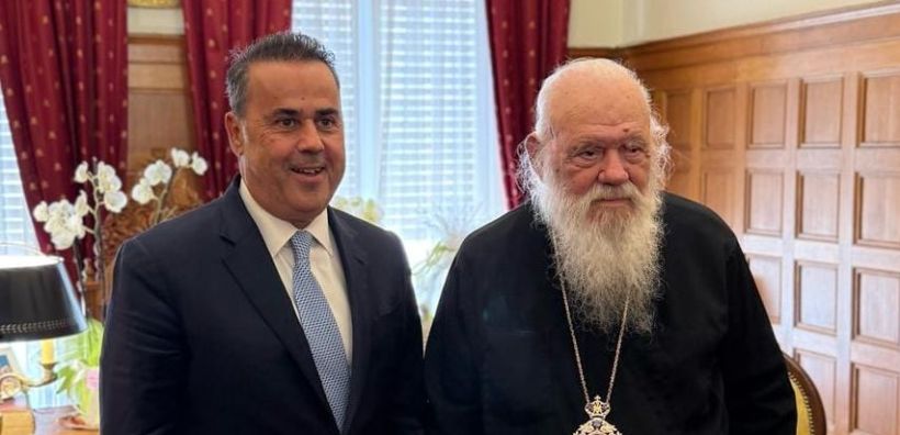 Συνάντηση Υπουργού Περιβάλλοντος και Ενέργειας, κ. Σταύρου Παπασταύρου και Αρχιεπισκόπου Αθηνών και πάσης Ελλάδος, κ.κ. Ιερώνυμου